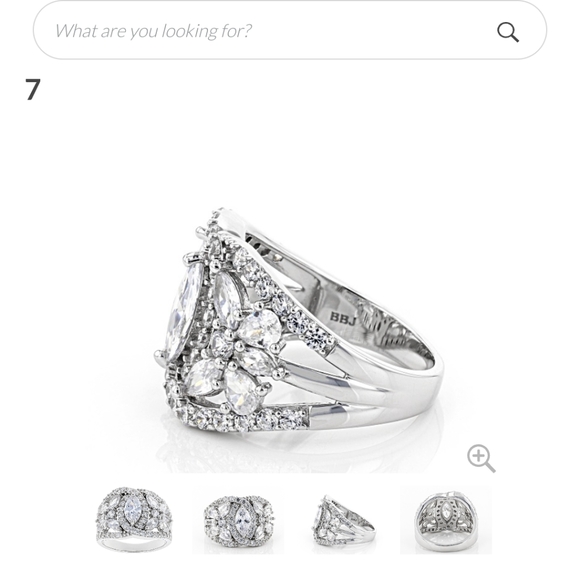 Size 9 BELLA LUCE 4.80CTW RHODIUM OVER STERLING SILVER RING (3.27CTW DEW) - Picture 9 of 10